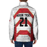 Japan Pacific Rugby 2022-23 Custom Padded Jacket Red Sakura Japanese Wave Pattern - Polynesian Pride