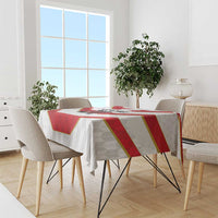 Japan Pacific Rugby 2022-23 Custom Tablecloth Red Sakura Japanese Wave Pattern