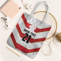 Japan Pacific Rugby 2022-23 Custom Tote Bag Red Sakura Japanese Wave Pattern - Polynesian Pride