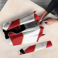 Japan Pacific Rugby 2022-23 Custom Umbrella Red Sakura Japanese Wave Pattern - Polynesian Pride