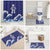 Japan Pacific Rugby Custom Bathroom Set Go Sakura Japanese Wave Pattern - Polynesian Pride