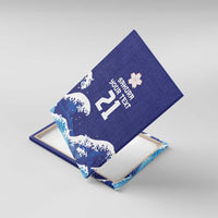 Japan Pacific Rugby Custom Canvas Wall Art Go Sakura Japanese Wave Pattern