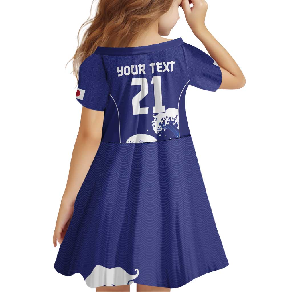 Japan Pacific Rugby Custom Family Matching Mermaid Dress and Hawaiian Shirt Go Sakura Japanese Wave Pattern