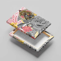 Japanese Samurai Warrior Canvas Wall Art Colorful Polynesian Tattoo Style