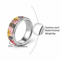 Japanese Samurai Warrior Classic Ring Colorful Polynesian Tattoo Style - Polynesian Pride