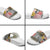 Japanese Samurai Warrior Slide Sandals Colorful Polynesian Tattoo Style - Polynesian Pride