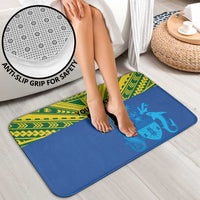 Solomon Islands Rugby Custom Bathroom Set Simple Coat of arm Polynesian Pattern - Polynesian Pride