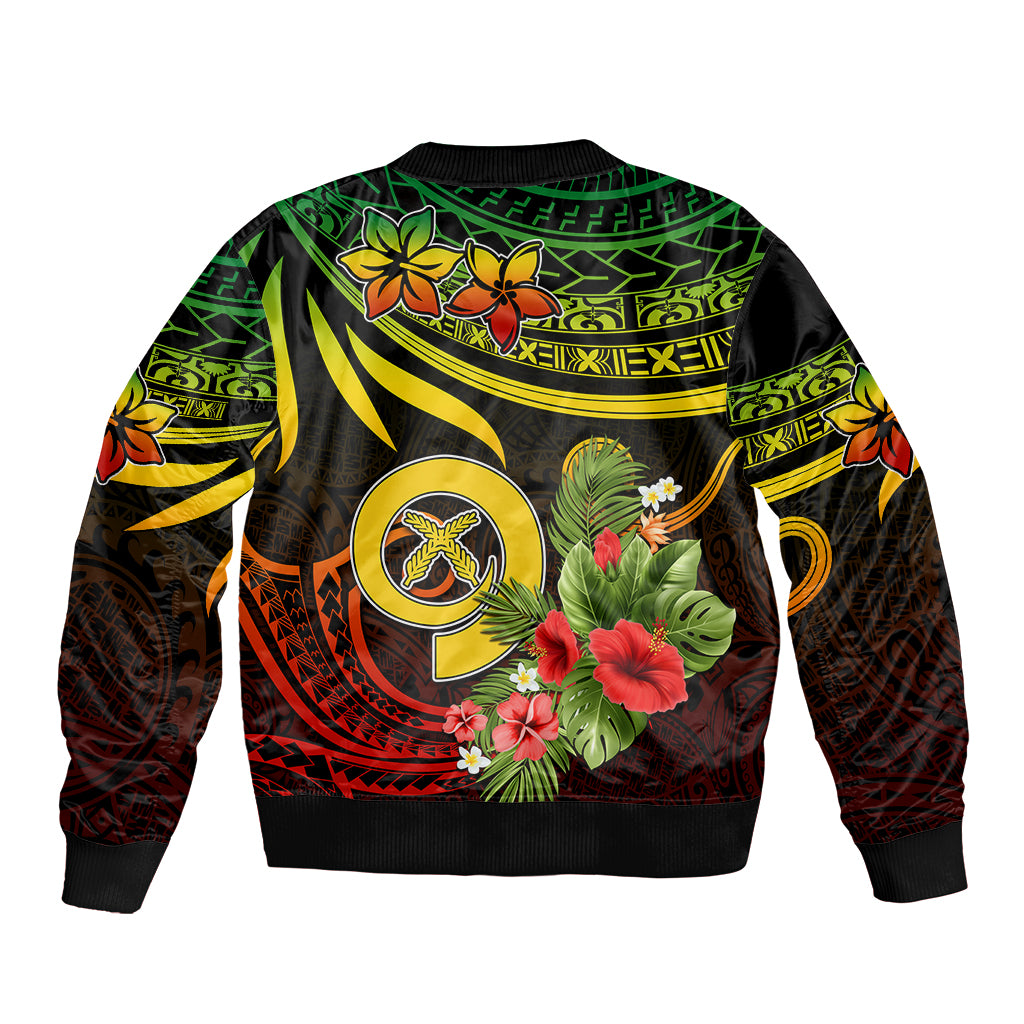Custom Vanuatu Islands Bomber Jacket Proud To Be A Ni-Van LT9 - Polynesian Pride