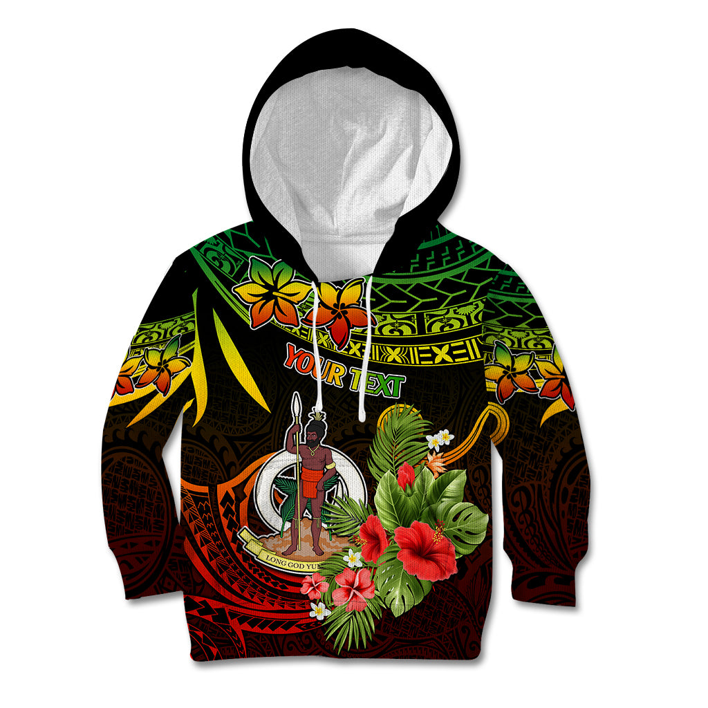 Custom Vanuatu Islands Kid Hoodie Proud To Be A Ni-Van LT9 Reggae - Polynesian Pride