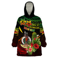 Custom Vanuatu Islands Wearable Blanket Hoodie Proud To Be A Ni-Van LT9 One Size Reggae - Polynesian Pride