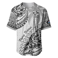 Custom Fiji Rugby Baseball Jersey Kaiviti Fijian Tribal World Cup White LT9 White - Polynesian Pride
