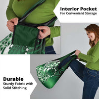 Cook Islands Tattoo Grocery Bag Plumeria Polynesian Pattern