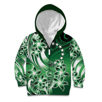 Cook Islands Tattoo Kid Hoodie Plumeria Polynesian Pattern
