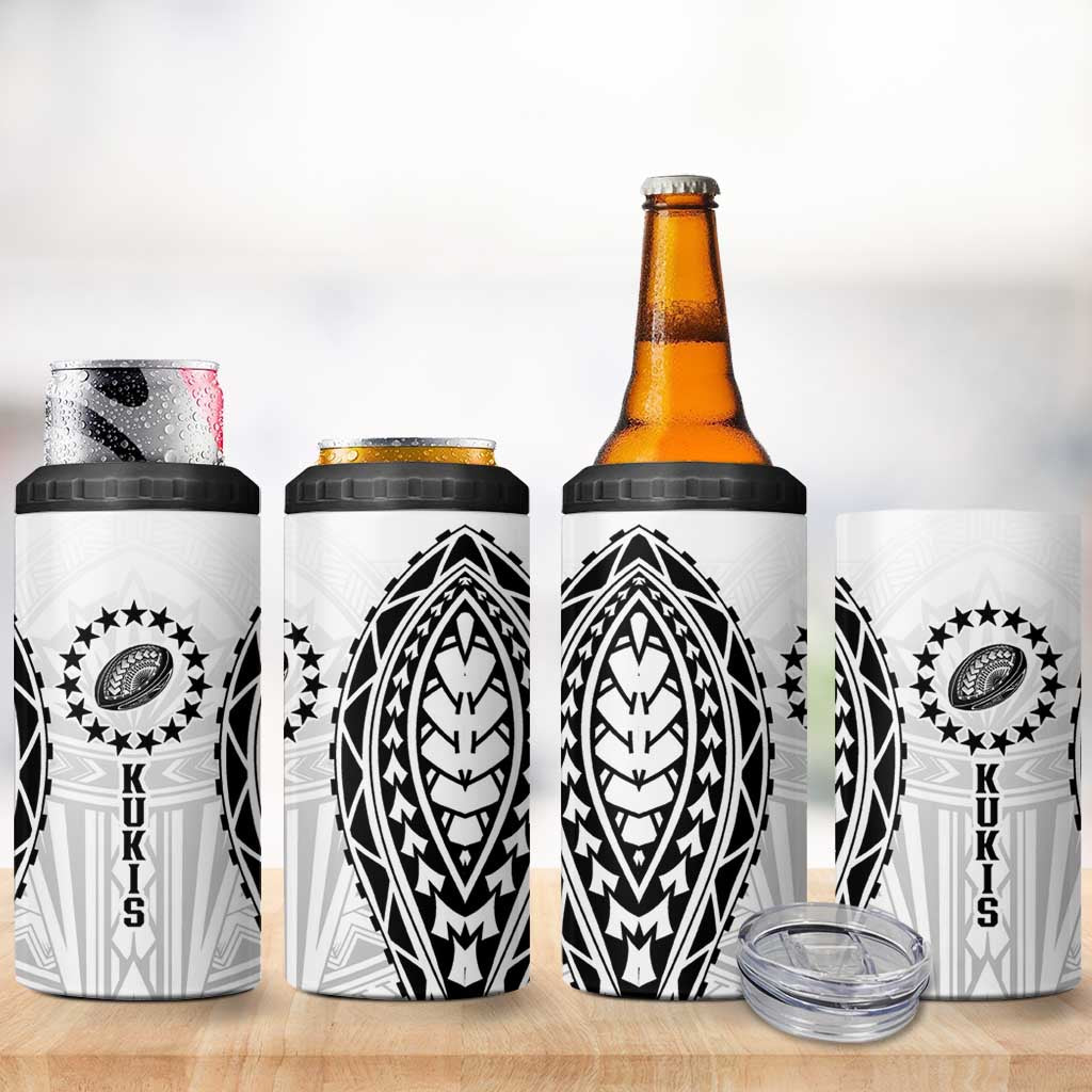 World Rugby Cook Islands 4 in 1 Can Cooler Tumbler Kukis Make History - Polynesian Pride