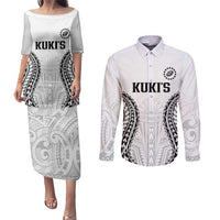 World Rugby Cook Islands Couples Matching Puletasi and Long Sleeve Button Shirt Kukis Make History - Polynesian Pride