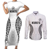 World Rugby Cook Islands Couples Matching Short Sleeve Bodycon Dress and Long Sleeve Button Shirt Kukis Make History - Polynesian Pride