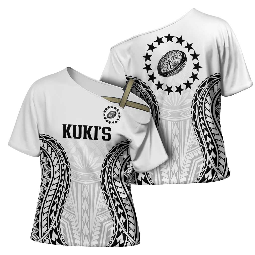 World Rugby Cook Islands Cross Shoulder Shirt Kukis Make History - Polynesian Pride