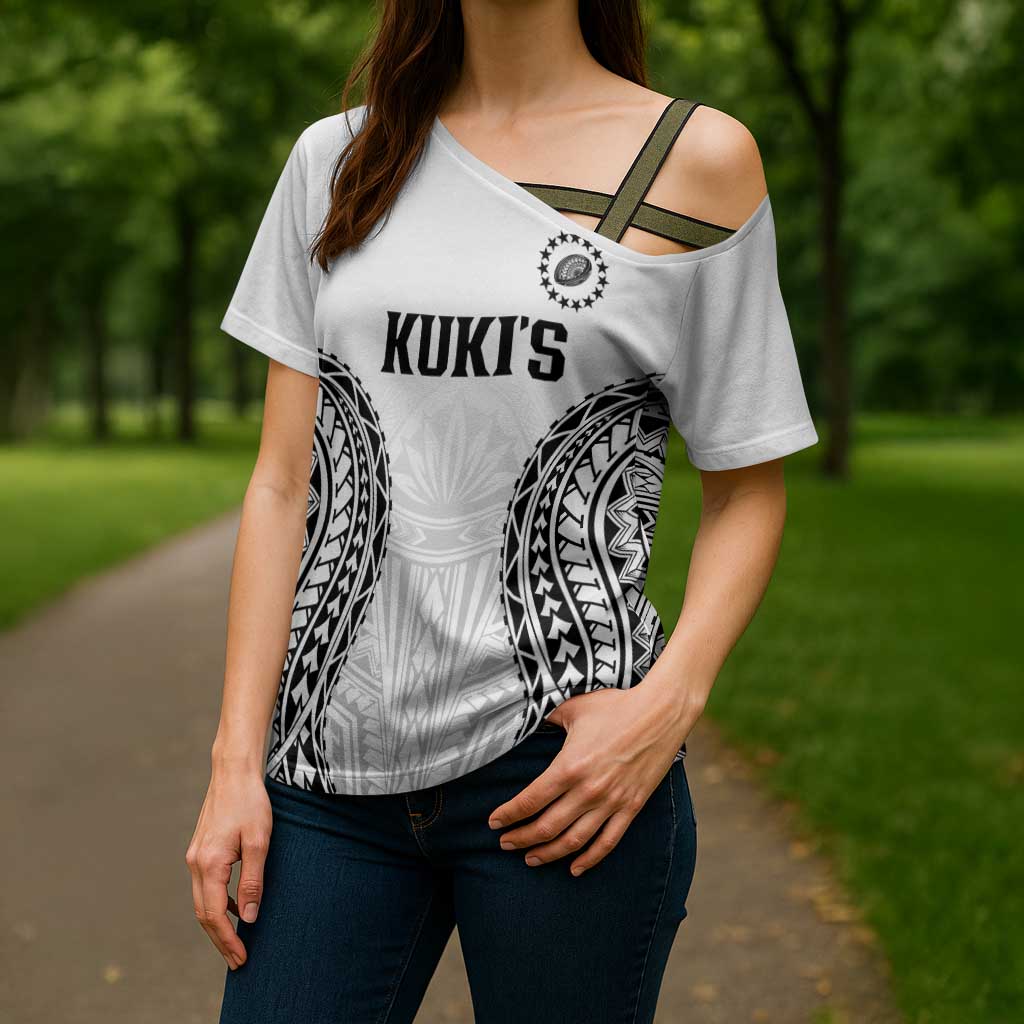 World Rugby Cook Islands Cross Shoulder Shirt Kukis Make History - Polynesian Pride