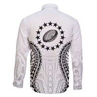 World Rugby Cook Islands Family Matching Off The Shoulder Long Sleeve Dress and Hawaiian Shirt Kukis Make History - Polynesian Pride