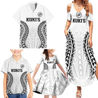 World Rugby Cook Islands Family Matching Summer Maxi Dress and Hawaiian Shirt Kukis Make History - Polynesian Pride