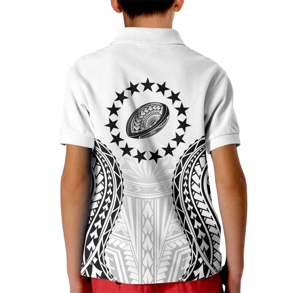 World Rugby Cook Islands Kid Polo Shirt Kukis Make History - Polynesian Pride