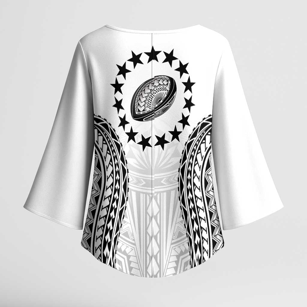 World Rugby Cook Islands Kimono Sleeve Blouse Kukis Make History - Polynesian Pride
