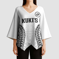 World Rugby Cook Islands Kimono Sleeve Blouse Kukis Make History - Polynesian Pride