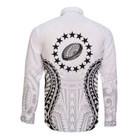 World Rugby Cook Islands Long Sleeve Button Shirt Kukis Make History - Polynesian Pride