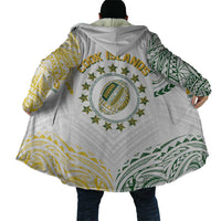 World Rugby Cook Islands Cloak White Polynesian Tribal Pattern - Polynesian Pride
