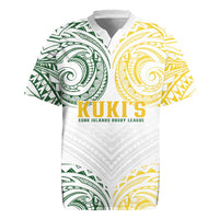 World Rugby Cook Islands Rugby Jersey White Polynesian Tribal Pattern - Polynesian Pride