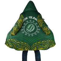 World Rugby Cook Islands Cloak Green Polynesian Tribal Pattern - Polynesian Pride