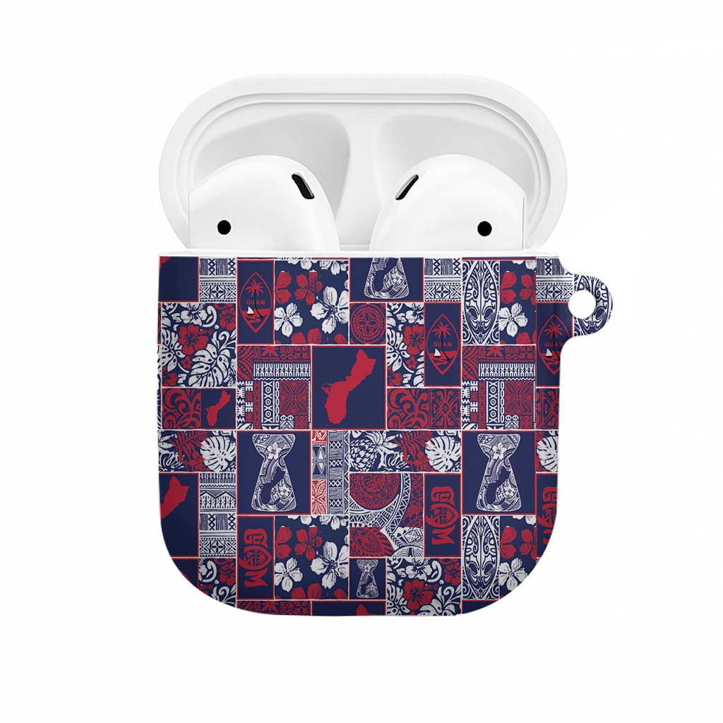 Guam Felis Pasgua AirPods Case Pacific Patchwork Xmas Vibes - Polynesian Pride
