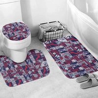 Guam Felis Pasgua Bathroom Set Pacific Patchwork Xmas Vibes - Polynesian Pride
