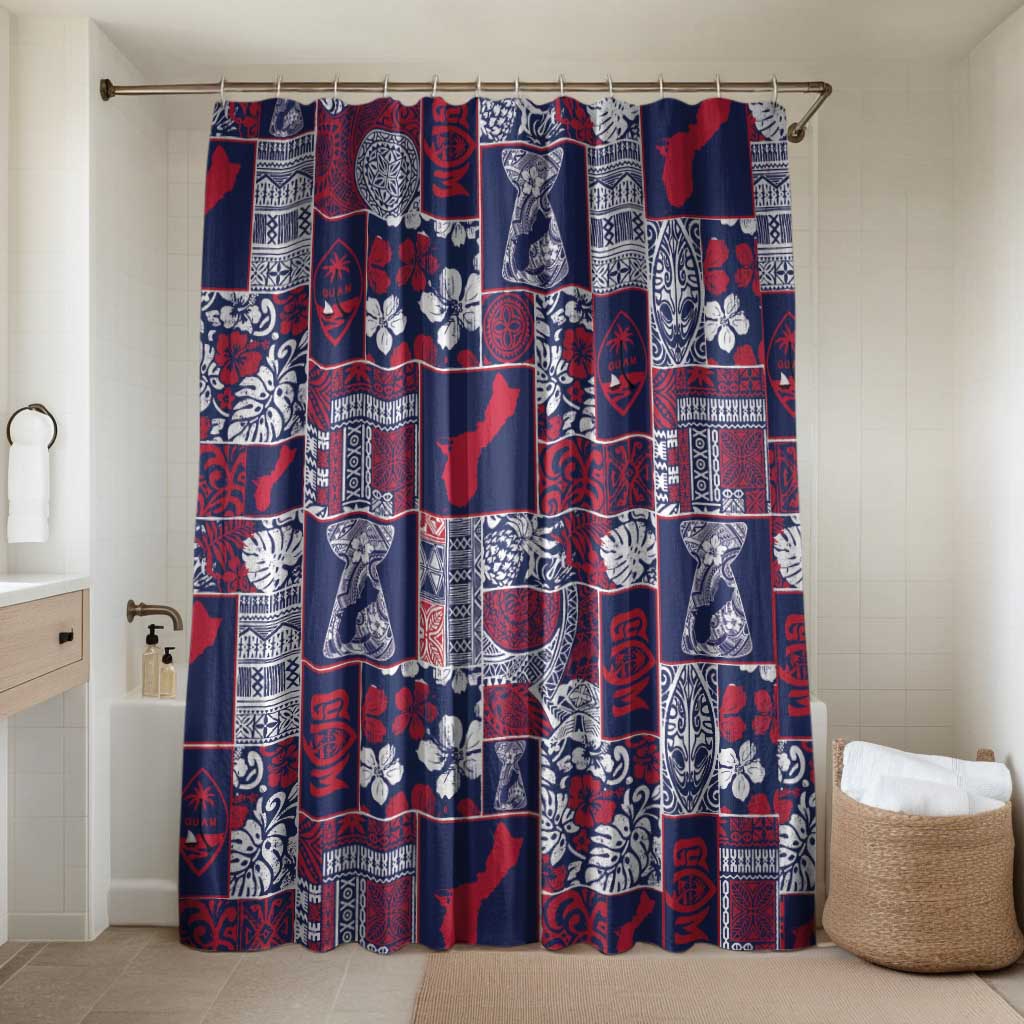 Guam Felis Pasgua Bathroom Set Pacific Patchwork Xmas Vibes - Polynesian Pride