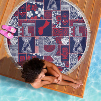 Guam Felis Pasgua Beach Blanket Pacific Patchwork Xmas Vibes - Polynesian Pride