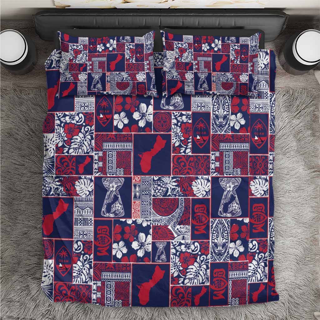 Guam Felis Pasgua Bedding Set Pacific Patchwork Xmas Vibes - Polynesian Pride