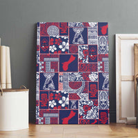 Guam Felis Pasgua Canvas Wall Art Pacific Patchwork Xmas Vibes - Polynesian Pride