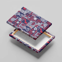 Guam Felis Pasgua Canvas Wall Art Pacific Patchwork Xmas Vibes - Polynesian Pride