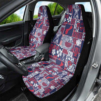Guam Felis Pasgua Car Seat Cover Pacific Patchwork Xmas Vibes - Polynesian Pride