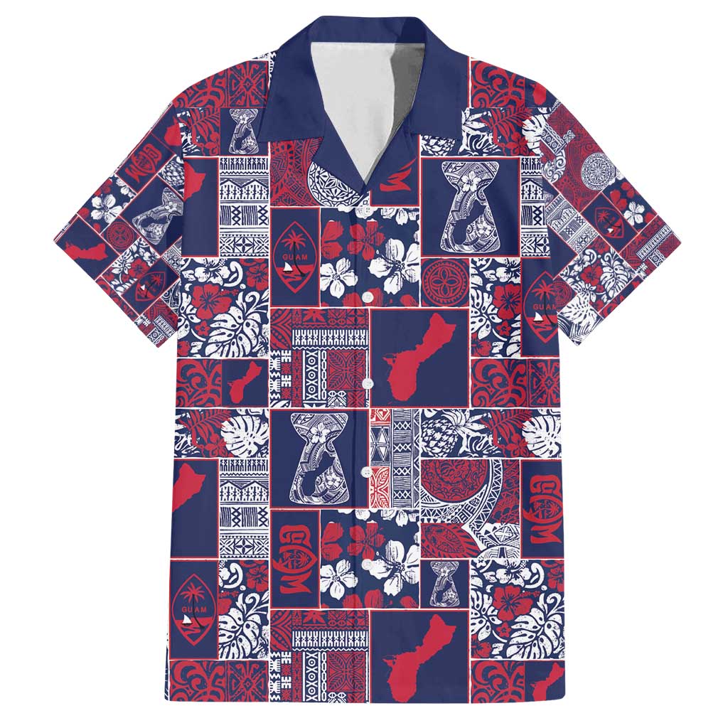 Guam Felis Pasgua Family Matching Summer Maxi Dress and Hawaiian Shirt Pacific Patchwork Xmas Vibes - Polynesian Pride