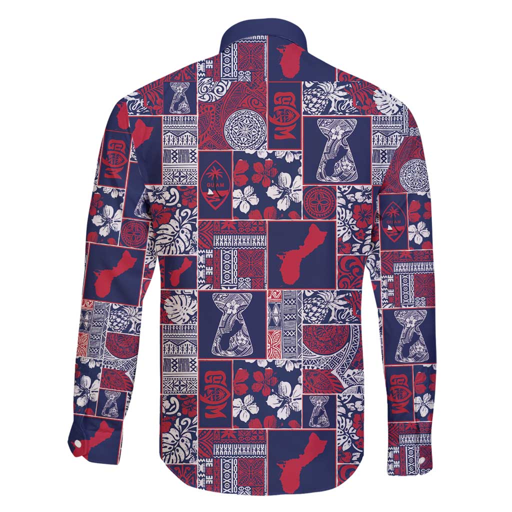 Guam Felis Pasgua Family Matching Tank Maxi Dress and Hawaiian Shirt Pacific Patchwork Xmas Vibes - Polynesian Pride