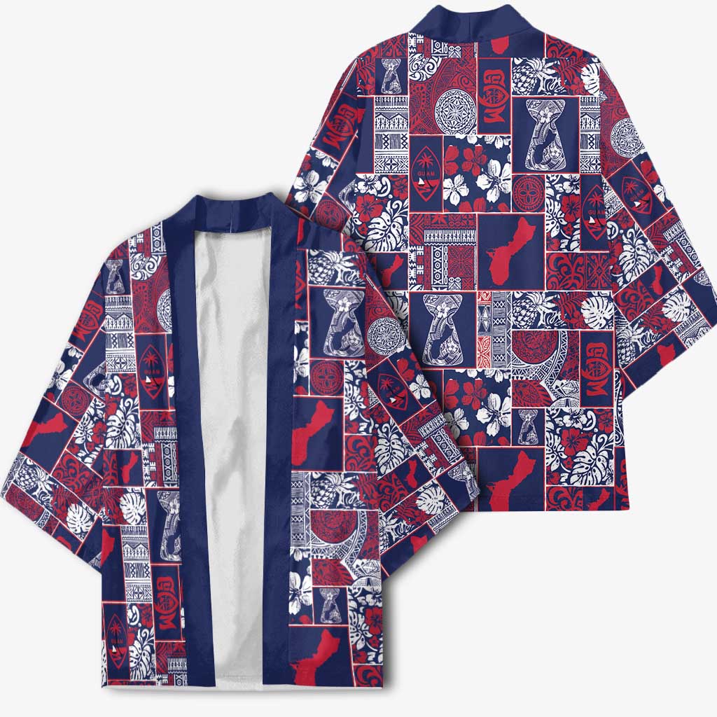 Guam Felis Pasgua Kimono Pacific Patchwork Xmas Vibes - Polynesian Pride