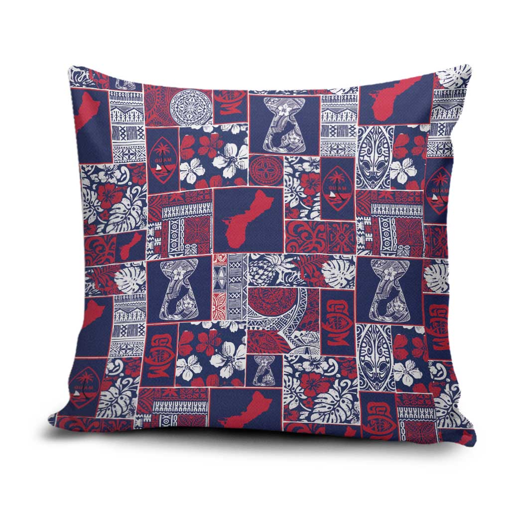 Guam Felis Pasgua Pillow Cover Pacific Patchwork Xmas Vibes - Polynesian Pride