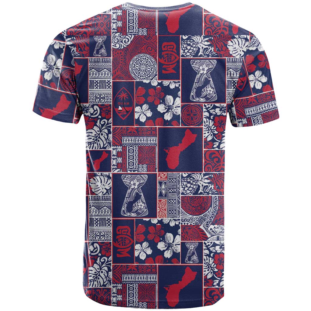 Guam Felis Pasgua T Shirt Pacific Patchwork Xmas Vibes - Polynesian Pride
