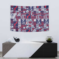 Guam Felis Pasgua Tapestry Pacific Patchwork Xmas Vibes - Polynesian Pride
