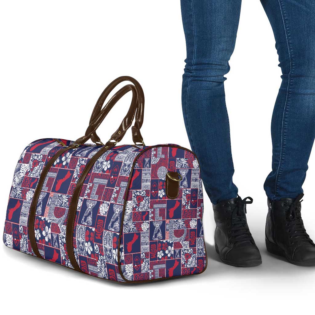 Guam Felis Pasgua Travel Bag Pacific Patchwork Xmas Vibes - Polynesian Pride