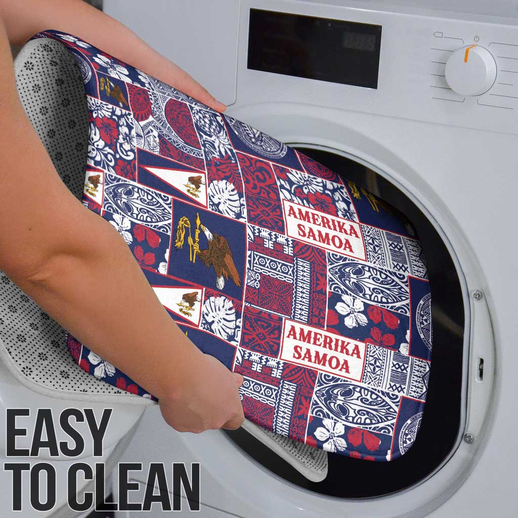 Manuia le Kerisimasi American Samoa Bathroom Set Pacific Patchwork Xmas Vibes - Polynesian Pride