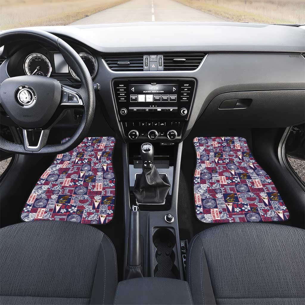 Manuia le Kerisimasi American Samoa Car Mats Pacific Patchwork Xmas Vibes - Polynesian Pride