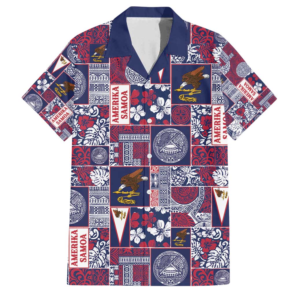 Manuia le Kerisimasi American Samoa Family Matching Long Sleeve Bodycon Dress and Hawaiian Shirt Pacific Patchwork Xmas Vibes - Polynesian Pride