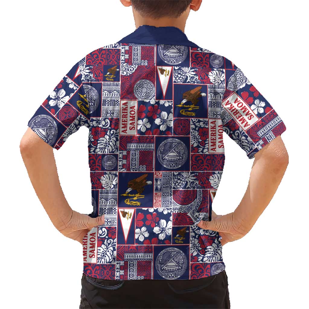 Manuia le Kerisimasi American Samoa Family Matching Summer Maxi Dress and Hawaiian Shirt Pacific Patchwork Xmas Vibes - Polynesian Pride